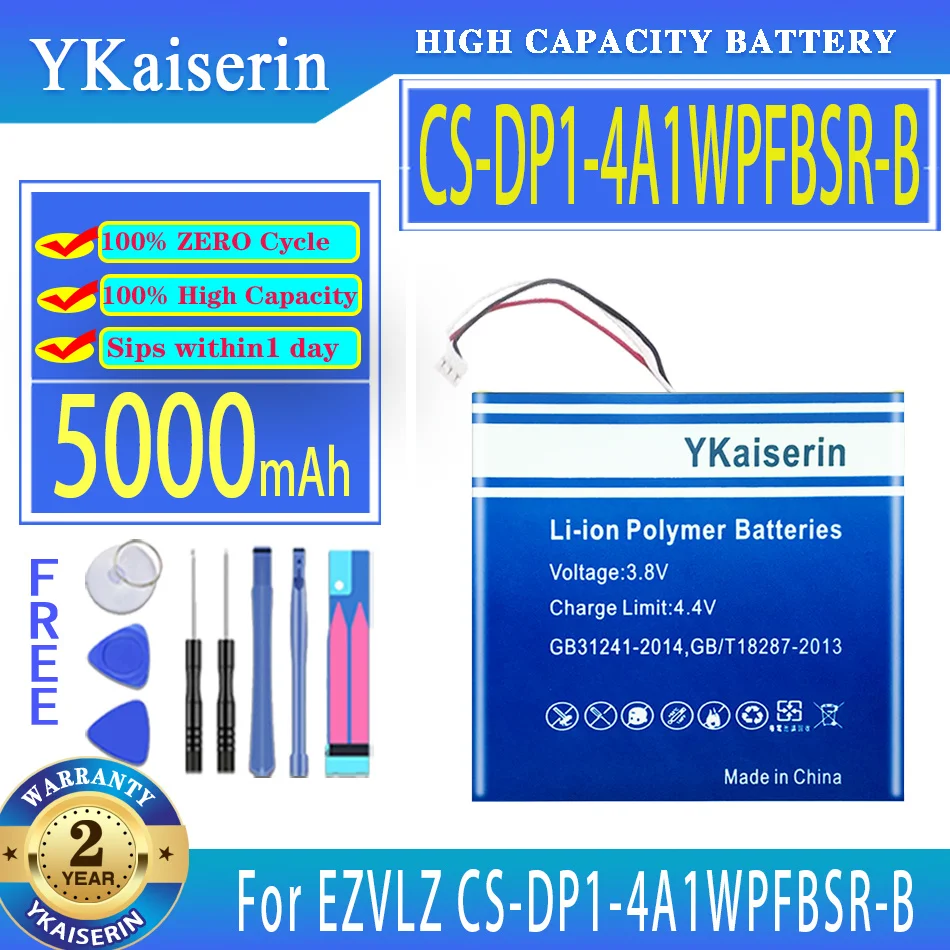

YKaiserin 5000mAh Replacement Battery CSDP14A1WPFBSR-B For EZVLZ CS-DP1-4A1WPFBSR-B Laptop Bateria