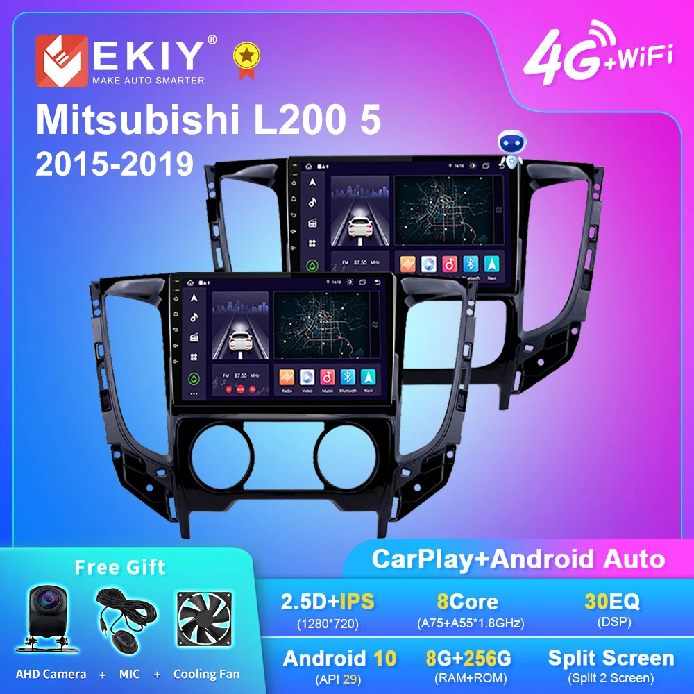 

EKIY X7 DSP 8G 128G Android 10.0 For Mitsubishi L200 5 2015-2019 Car Multimedia Player Navigation GPS BT Radio 2 DIN 2din no DVD