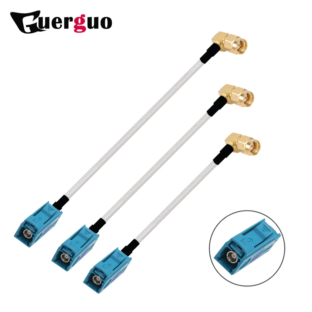 

1PC RG316 Pigtail Cable Extended Fakra Z Male90° to SMA Male Plug GPS Antenna Extension Cable Coaxial for Auto Car Vehicle