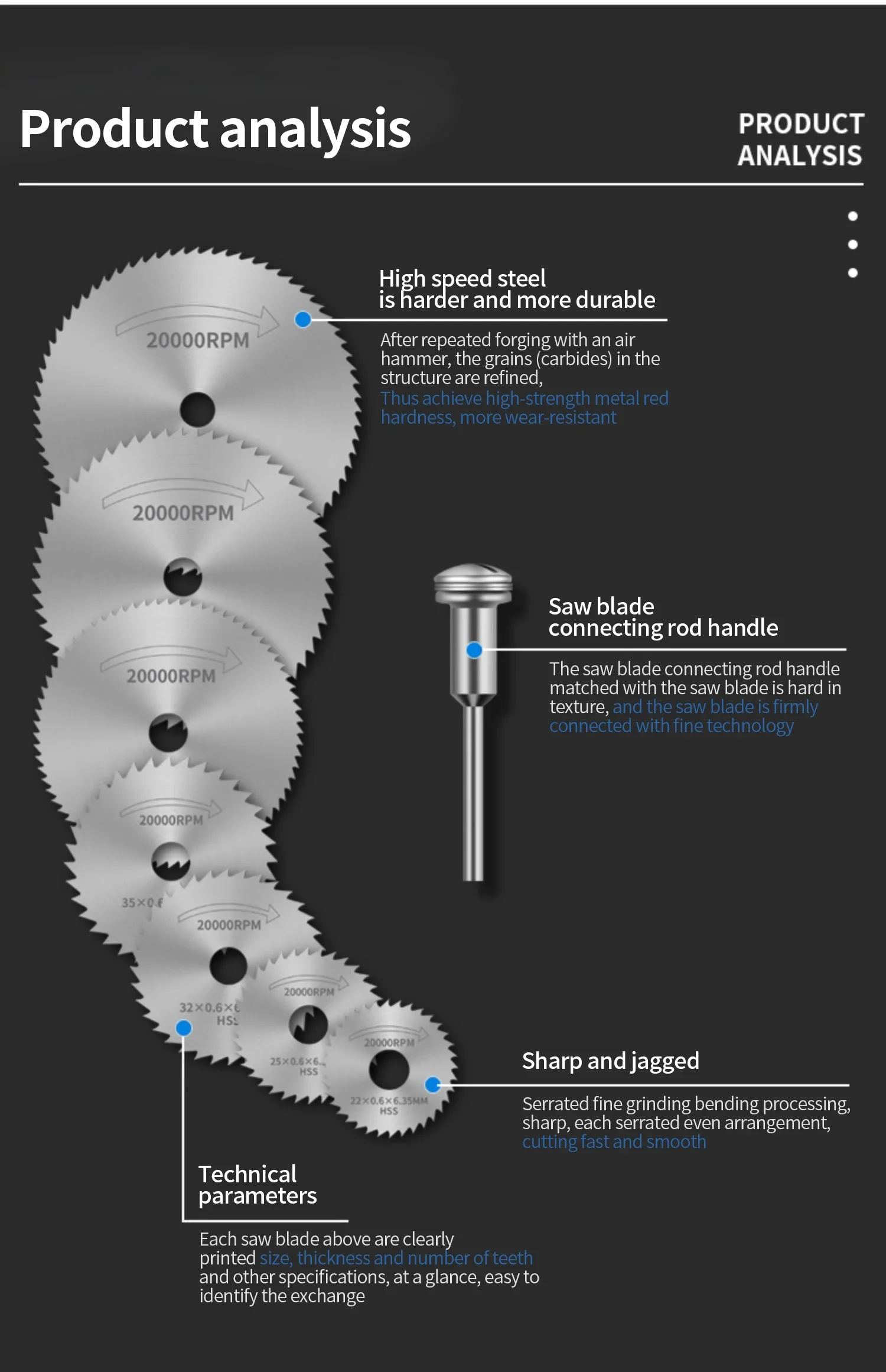 Мини-диск для циркулярной пилы из быстрорежущей стали