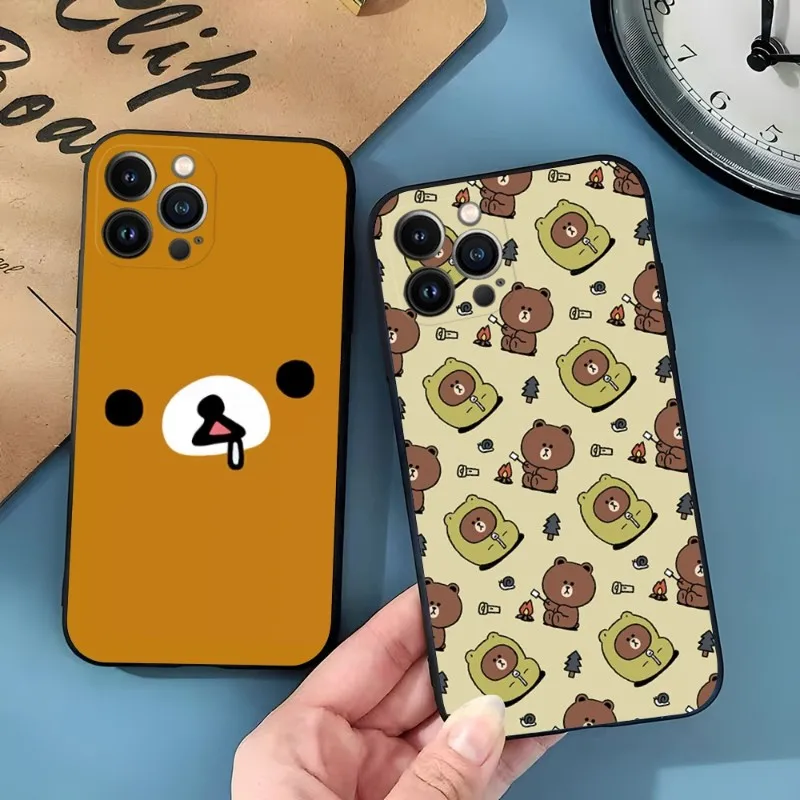 Чехол для телефона Rilakkumas Iphone 11ProMax 13 12 Pro Max Mini Xr X Xs 6 6s 7 8 Plus