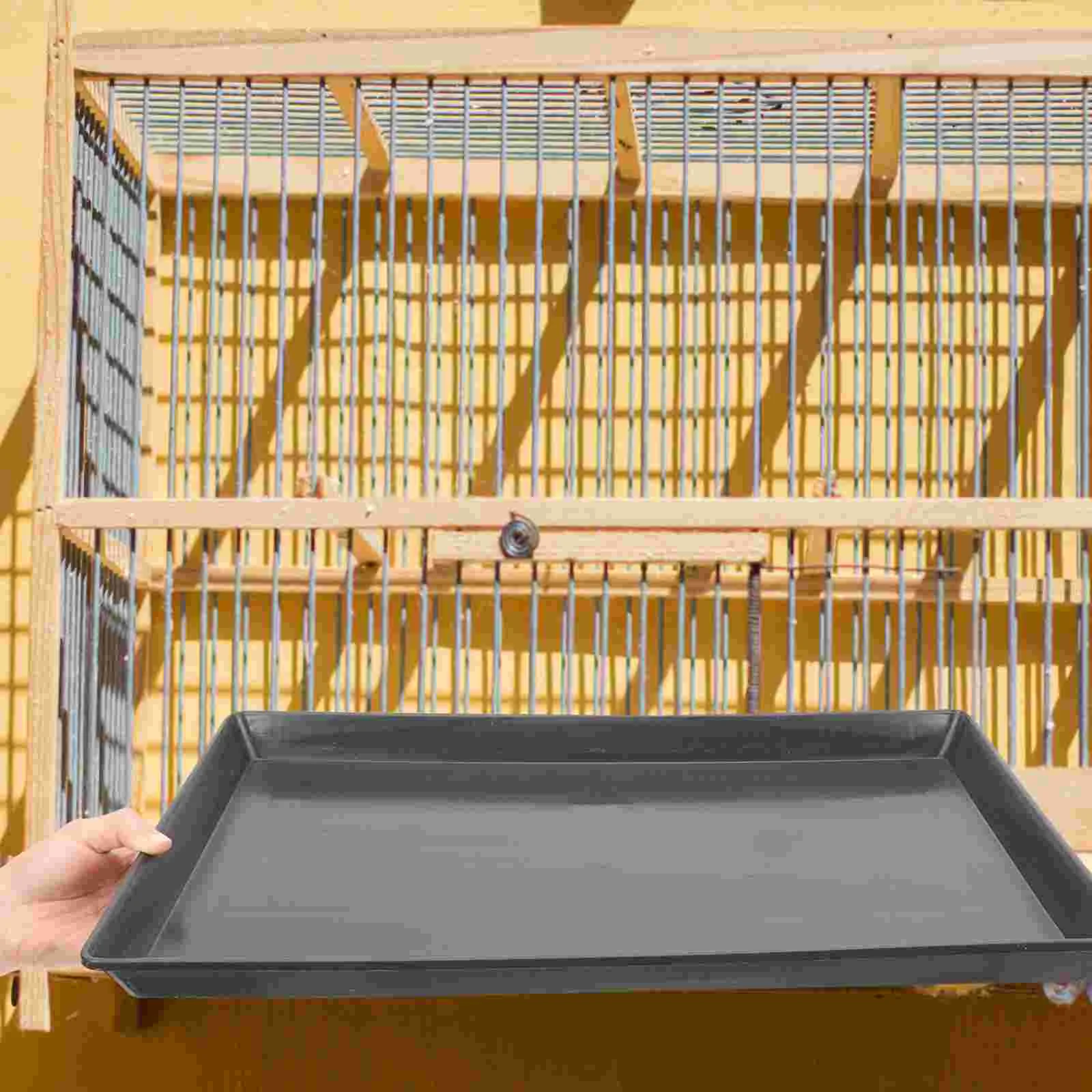 

2 Pcs Bedpan Plastic Pallets Small Animals Cage Liner Dog Crate Tray Replacement