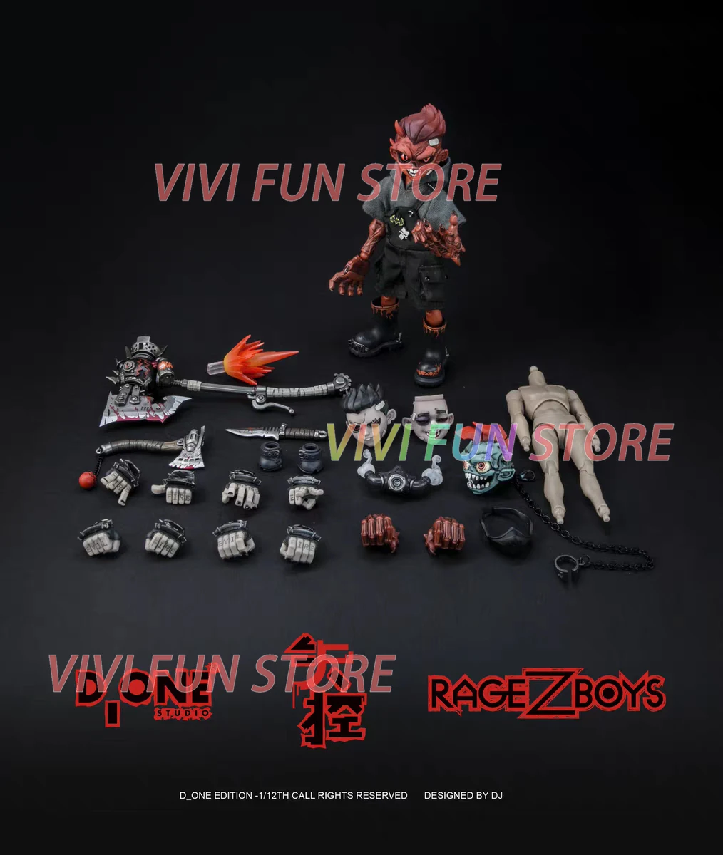Фото В наличии D_ONE STUDIO RAGE-ZBOYS Ya Zai Out of control edition 1/12 Подвижная модель-игрушка №2