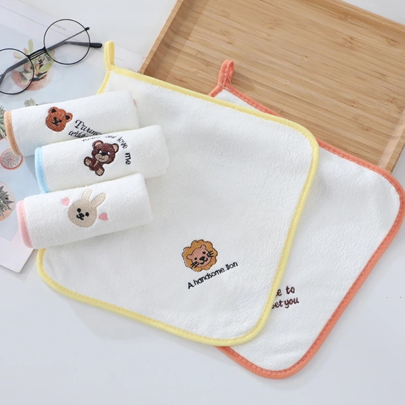 

Носовой платок для новорожденных младенцев мягкая ткань для рук Мультфильм Слюна полотенце детские принадлежности