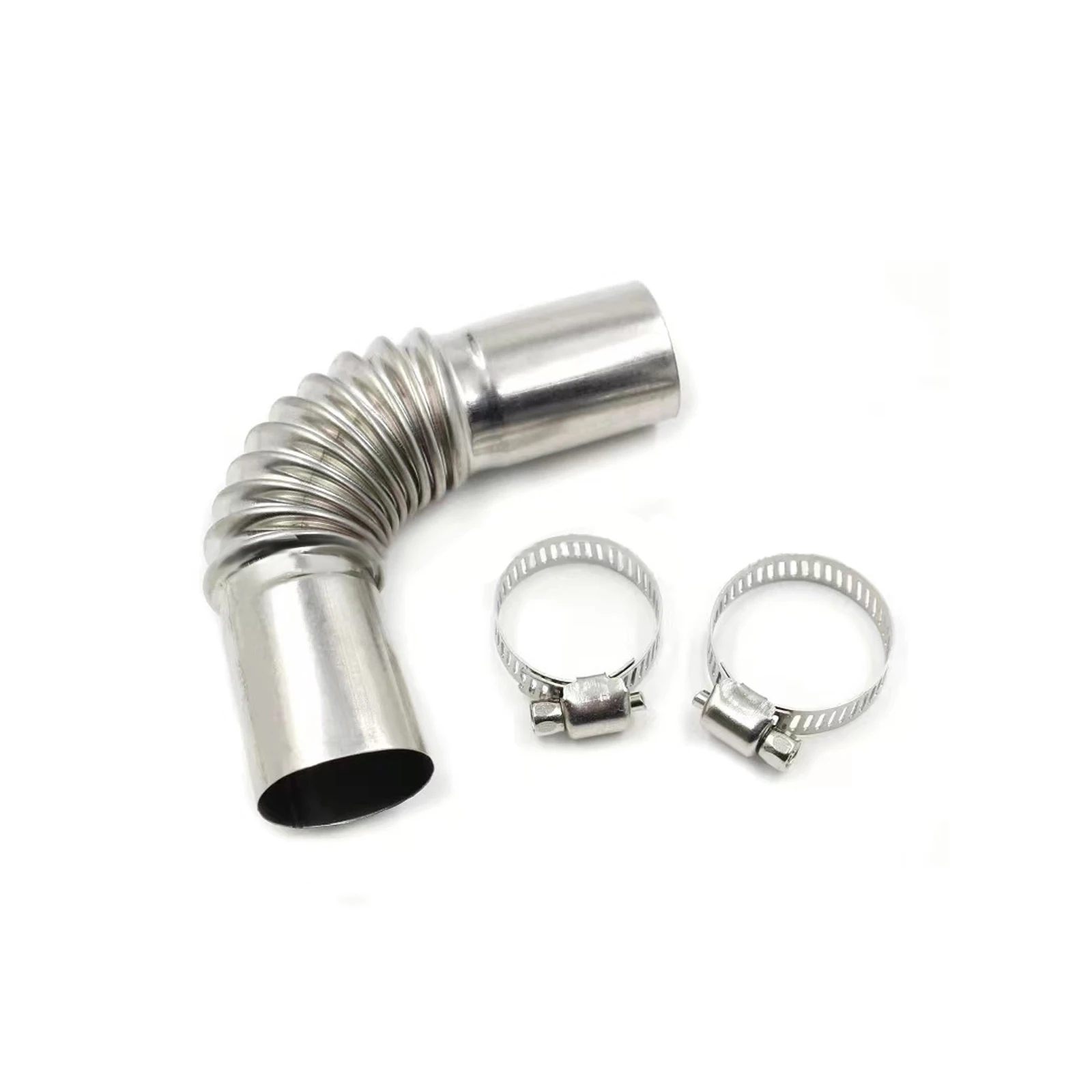 

24mm Elbow Pipe Air Parking Heater Exhaust Pipe Connector w/Clamps For Webasto Heater