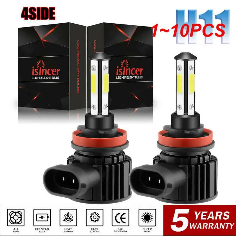 

1-10 шт., автомобильные фары H1 H4 H7 9006 HB4 9005 HB3 6000K лм