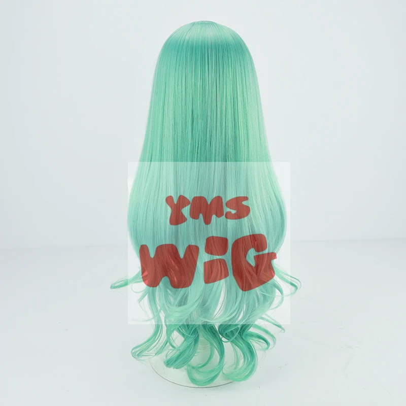 NIJISANJI LazuLight Idol Vitual Youtuber Vtuber Finana Ryugu парик для косплея зеленые короткие булочки