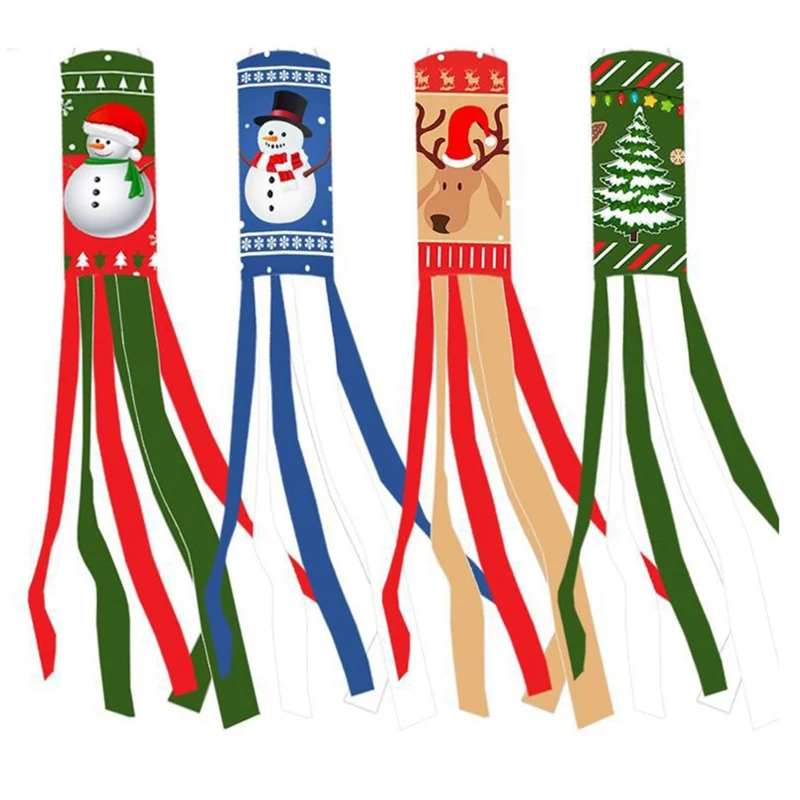 

Home Decoration Christmas Wind Bag Expression Flag Courtyard Christmas Decoration