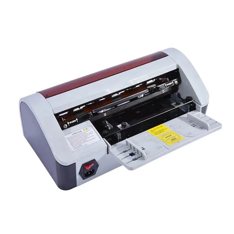 

Electric Paper Trimmer Desktop Semi-Automatic Business Name Card Cutter Cutting Machine AC 220V/50HZ SSB-001 90x54mm
