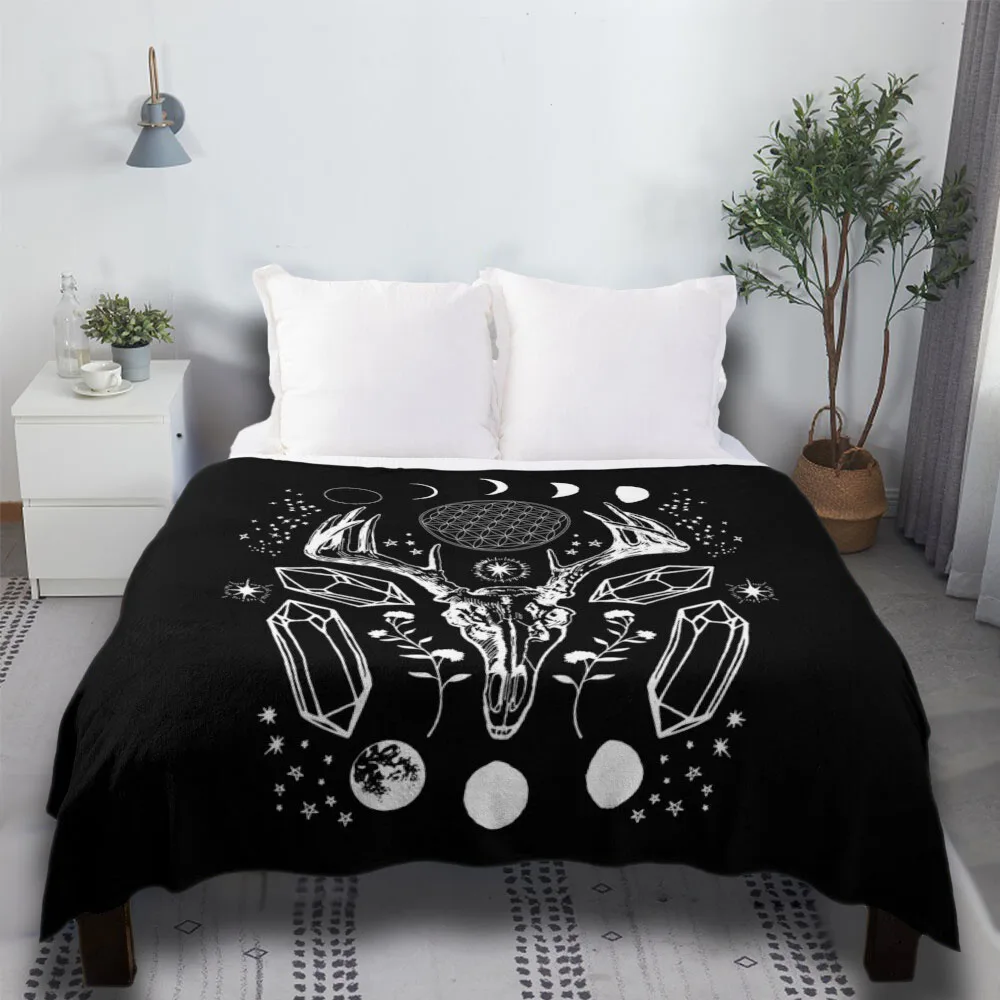 

Crystal Moon. Sofa Thanksgiving Gifts Picnic Shark At Home Throw Blanket