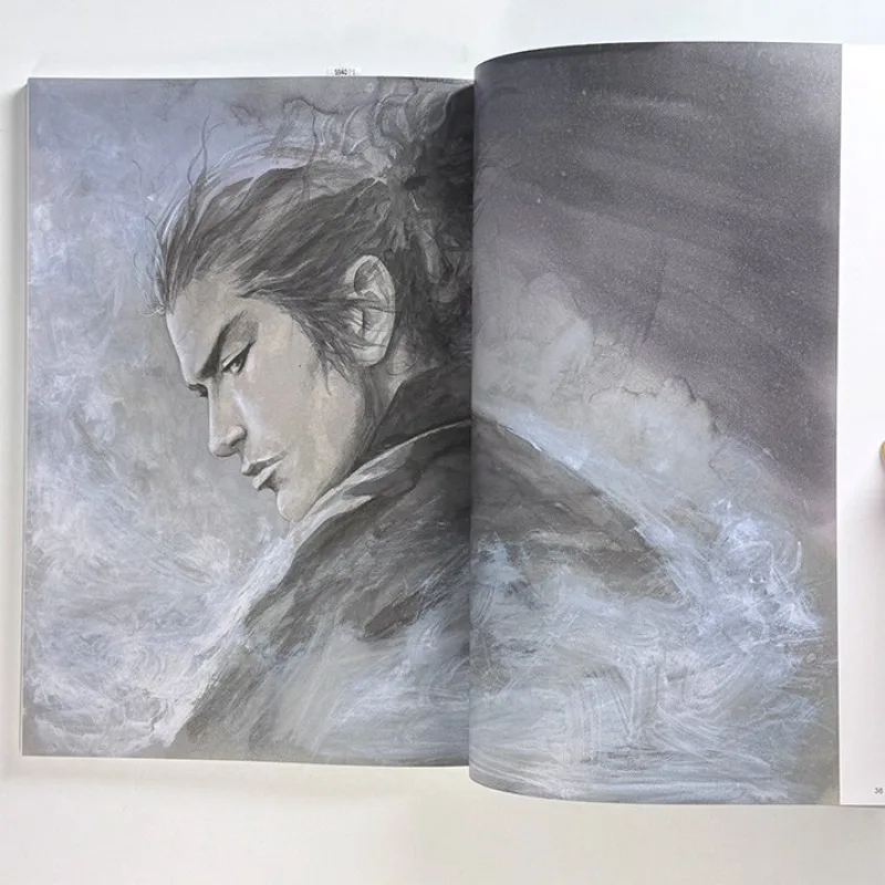 Фото Vagabond Artbook Water Miyamoto Musashi Inoue Takehiko Kodansha Иллюстрация Коллекция Альбом для рисования Манга Комикс №4