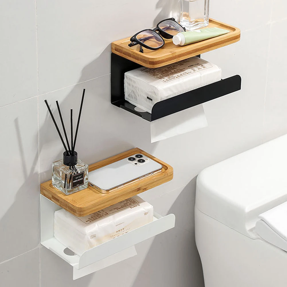 

Настенный держатель для салфеток с лотком для хранения рулонной бумаги влагостойкий кухонный Органайзер аксессуары для ванной комнаты