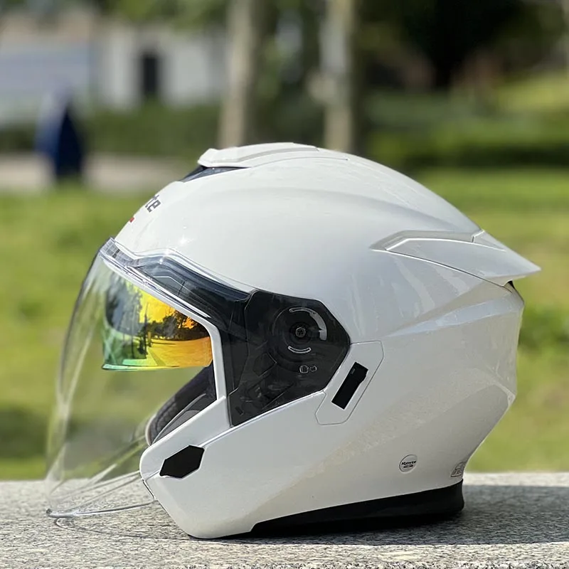 Оригинальный брендовый жемчужно-белый шлем Mxnrte для мужчин и женщин полушлем с