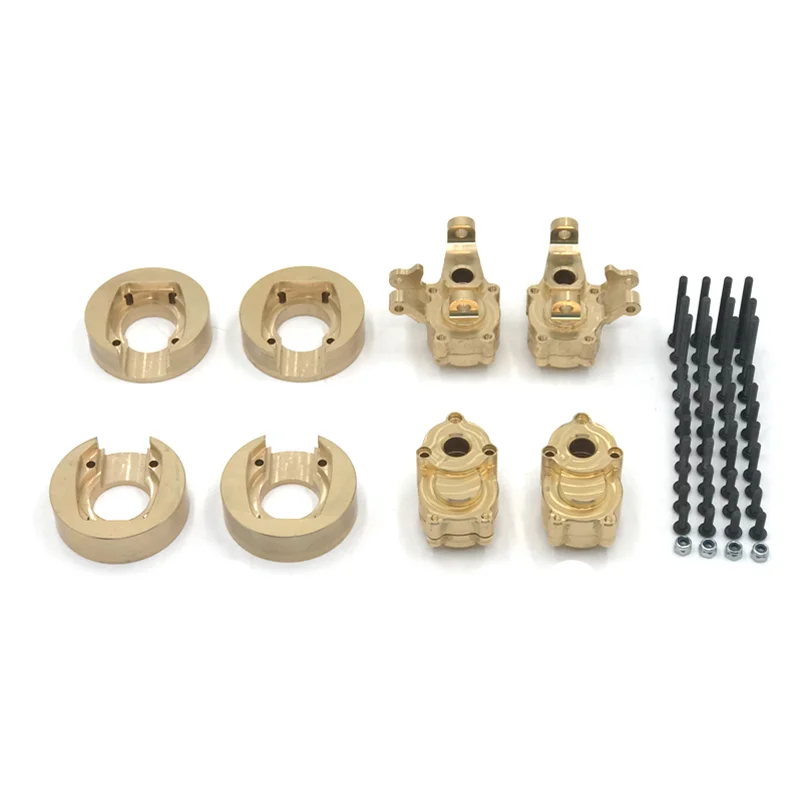 

Metal Upgrade Counterweight Steering Cup Rear Cup Brass 3-Piece Set For YK4102 YK4103 YK4082 1/10 RC Car Parts