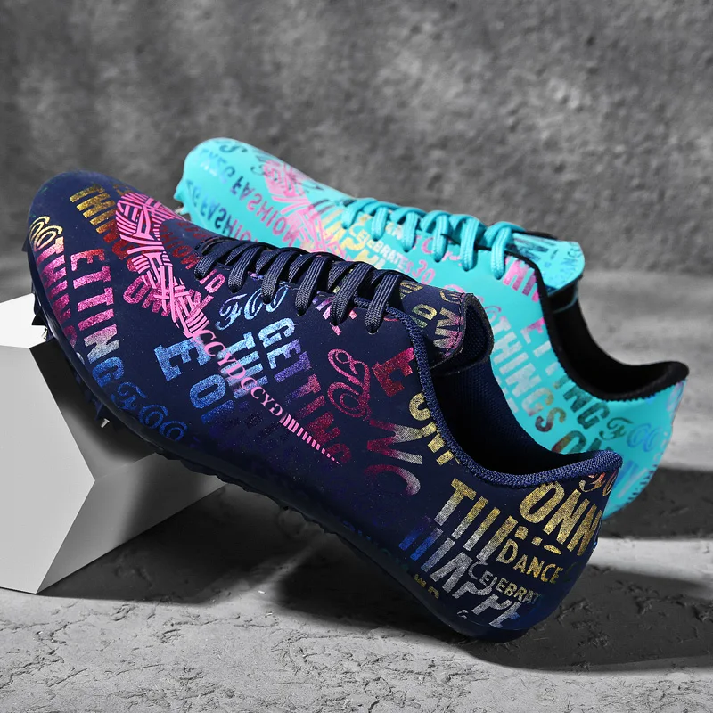 ZHENZU Men Women Boys Track Field Sport Shoes Spikes Athlete Running Tracking Jump Sneakers Girls Spiked Shoes Jumping Shoes