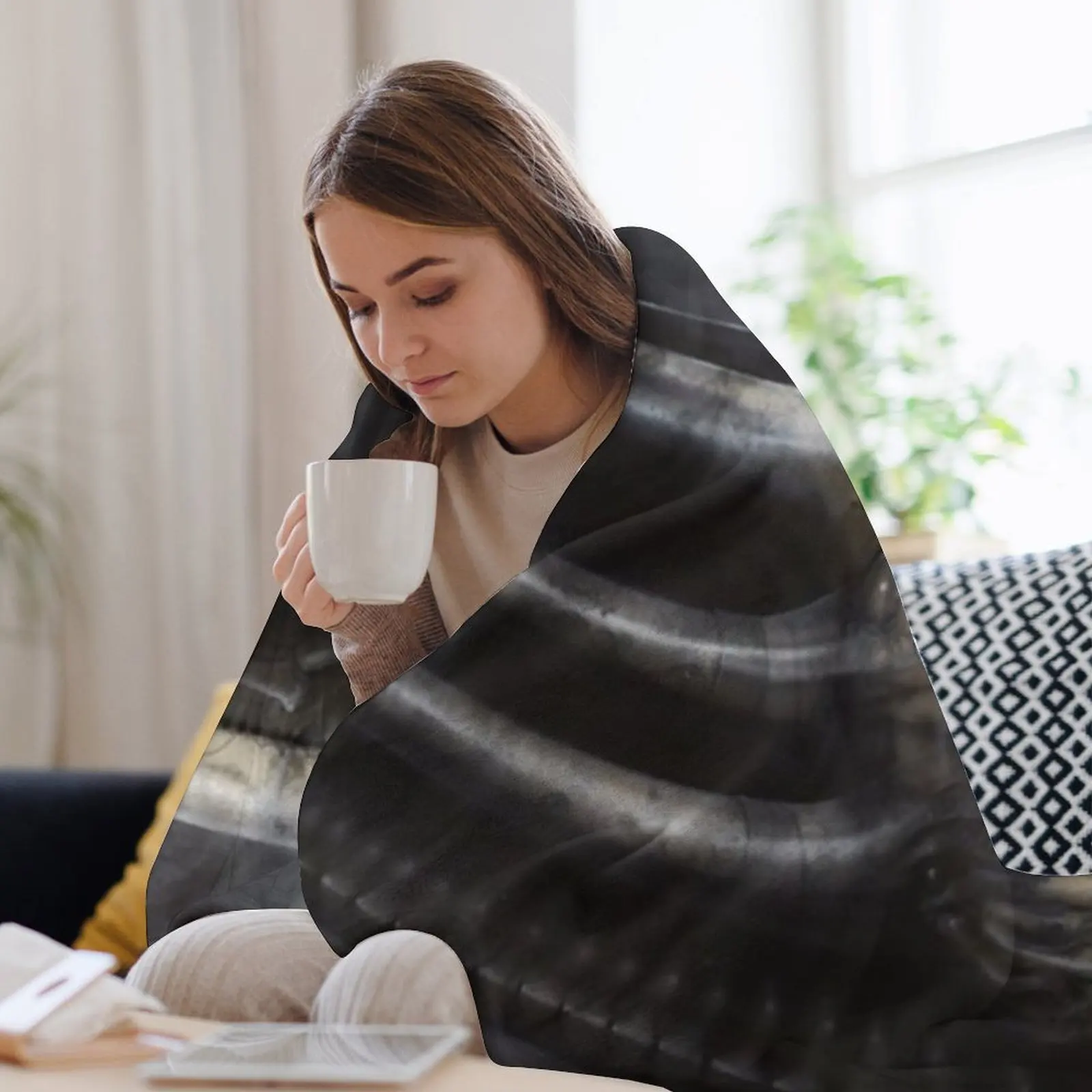 Одеяло Hr Giger - Necron IV модные рождественские украшения одеяла для диванов лохматое