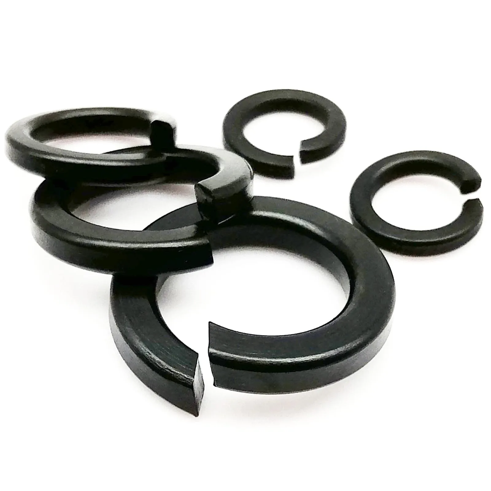 

10/20/50/100pcs M1.6 M2 M2.5 M3 M4 M5 M6 M8 M10 M12 GB93 Black 304 A2-70 Stainless Steel Split Lock Elastic Gasket Spring Washer