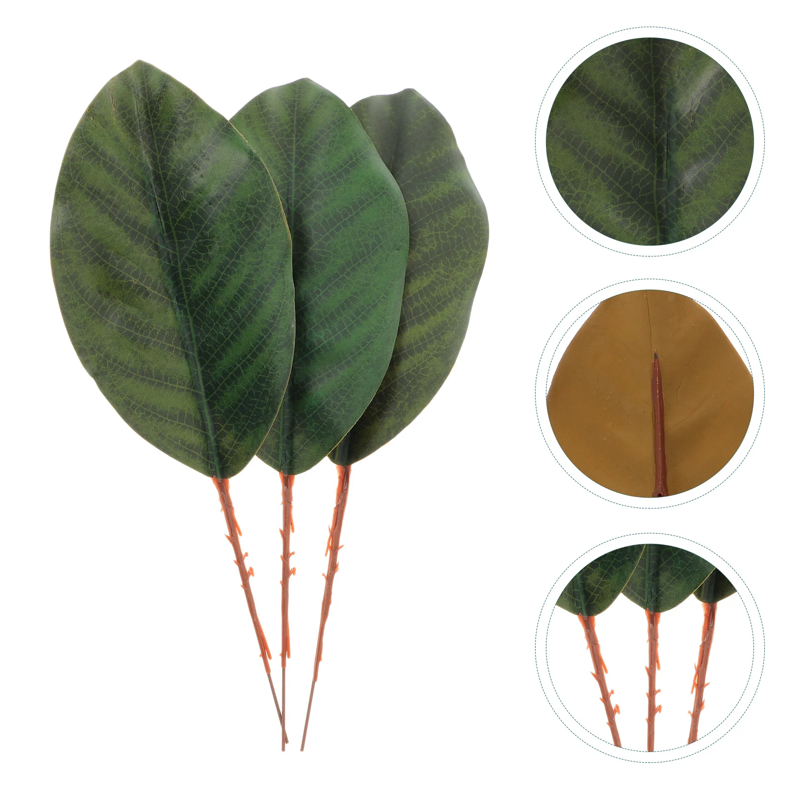 

30 Pcs Artificial Magnolia Leaves Green Flowers Decorate DIY Wreath Decorative Silk Cloth Realistic Faux Leaf
