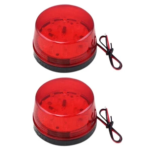 2X 12V Alarm Led Flashing Strobe Light For Home Security Alarm System Red in Pakistan