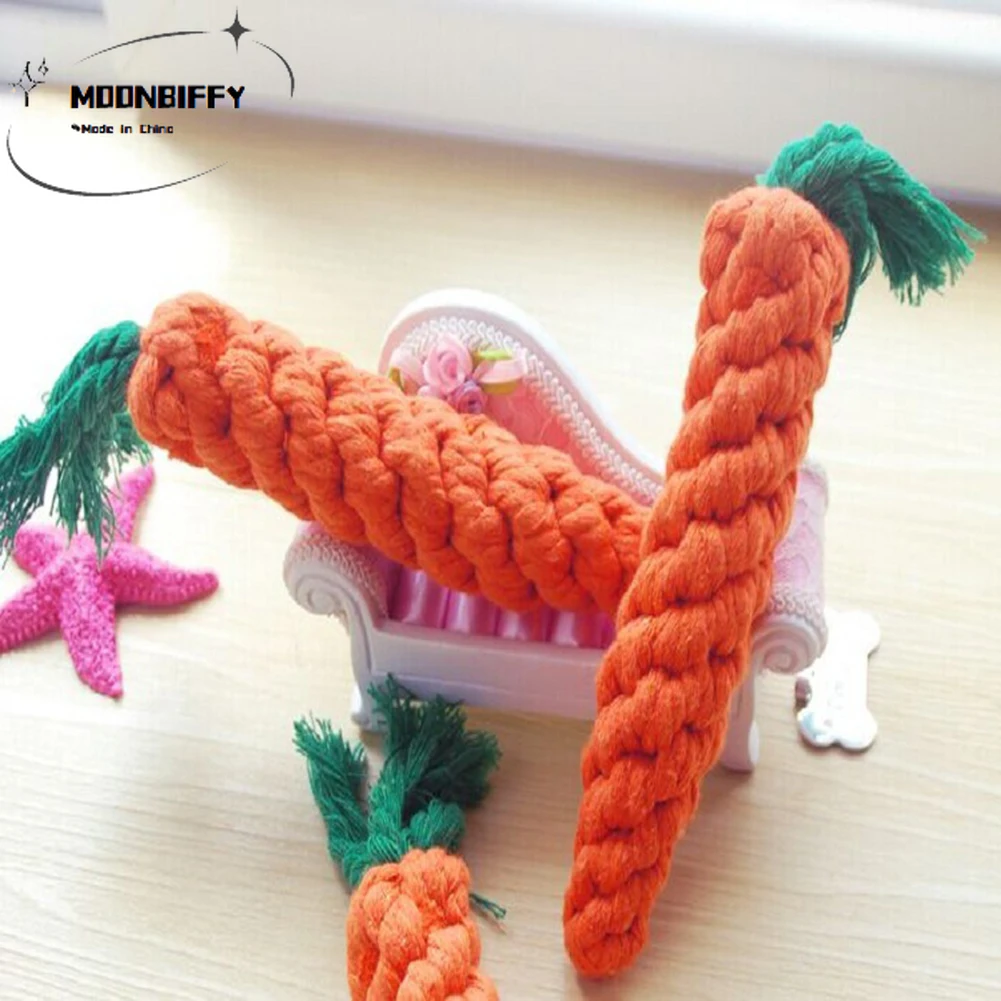 

Pet Molar Cotton Rope Toy Cute Radish Shape Dog Chewing Toy Outdoor Tossing Game Puppy Teeth Cleaning Cat Stick Dog Supplies