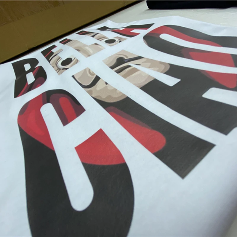 La Casa De Papel Men's T Shirts Money Heist TV Men Short Sleeve Cotton Tshirts for Boys House of Paper T-Shirt Male Tops