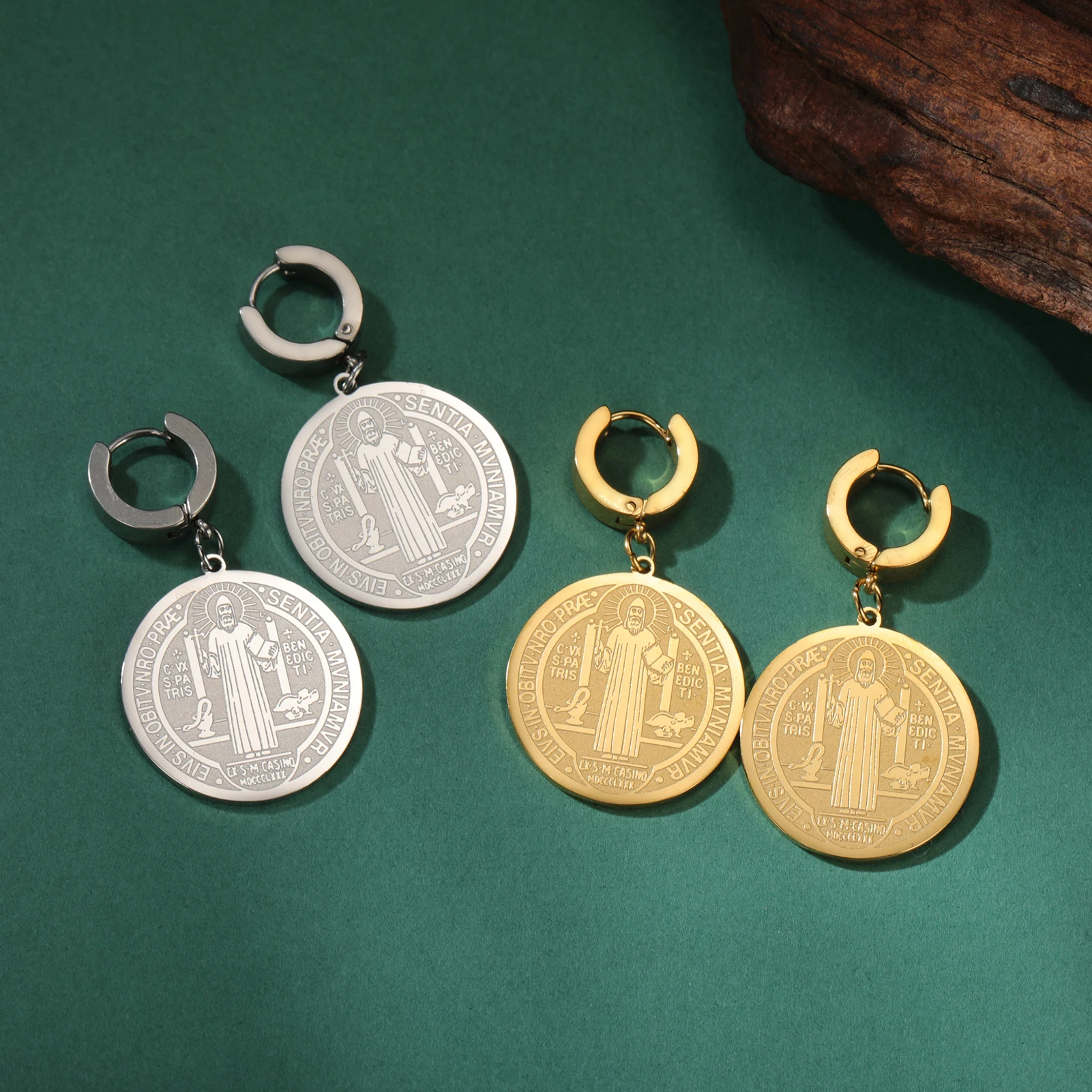 Женские серьги-подвески из нержавеющей стали