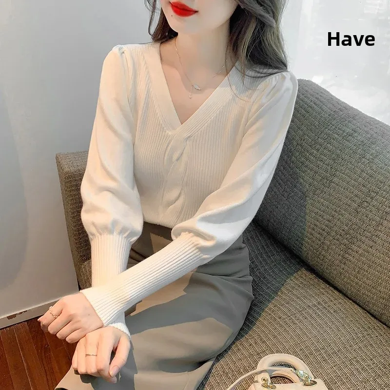 2024 утолщенный свитер с воротником-поло верхняя одежда вязаный базовый слой