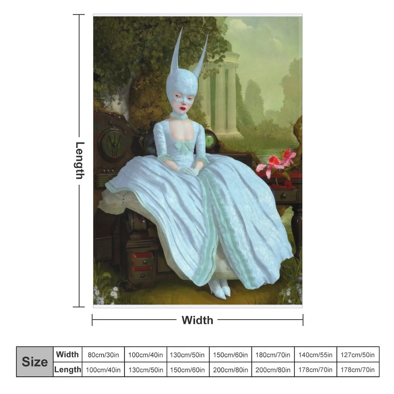 Одеяло голубое летучая мышь для девочек 2000 - Mark Ryden идея подарка на День святого