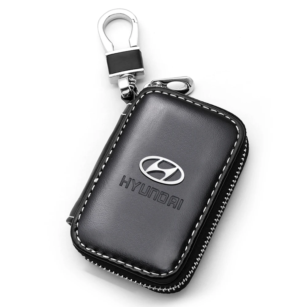 

Leather Key Bag Tool Car Remote Key Case Cover Wallet Simple and Durable For Hyundai I30 2009 for I30CW 2007-2012 Auto Accessori