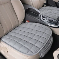 new car seat cover front rear flocking cloth cushion non slide winter auto protector mat pad keep warm for auto truck suv van