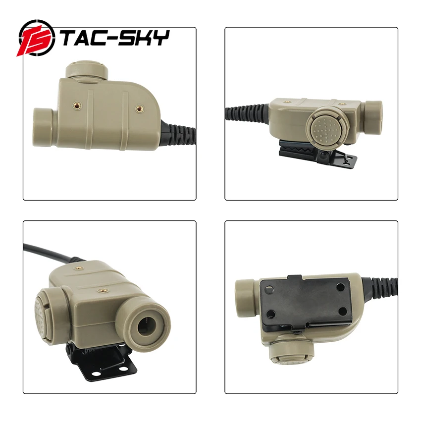TS TAC-SKY Tactical 2-Pin Kenwood Plug Silynx U94 адаптер PTT для раций Baofeng UV5R UV82