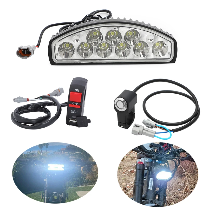 

For Sur ron Surron LBX Segway X260 X60 12V 7000K HEADLIGHT SWITCH Kit Plug And Play White X 260 X 60