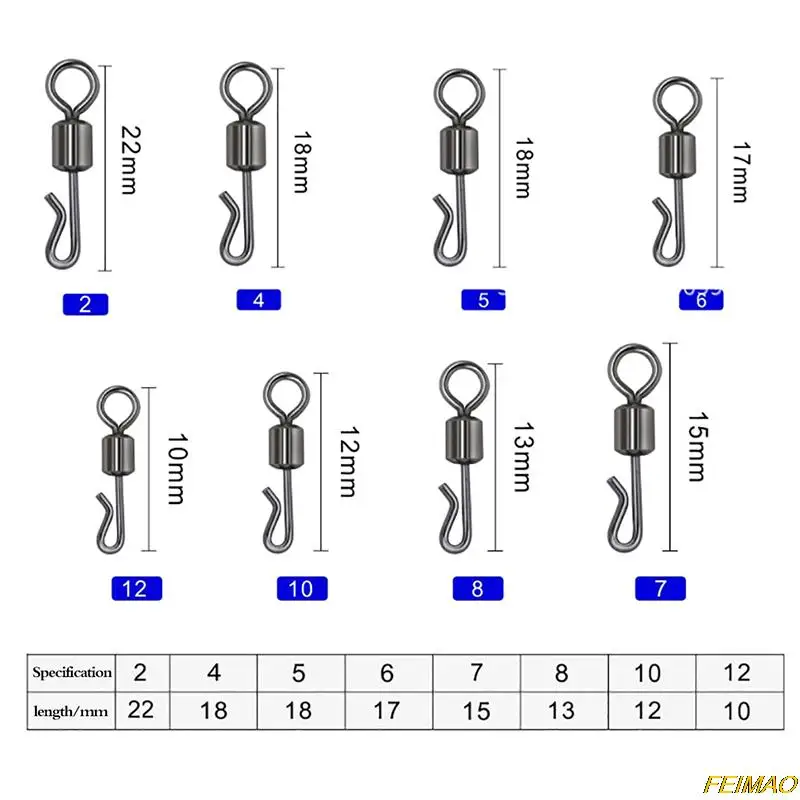 

10 шт., рыболовные Вертлюги в форме качели