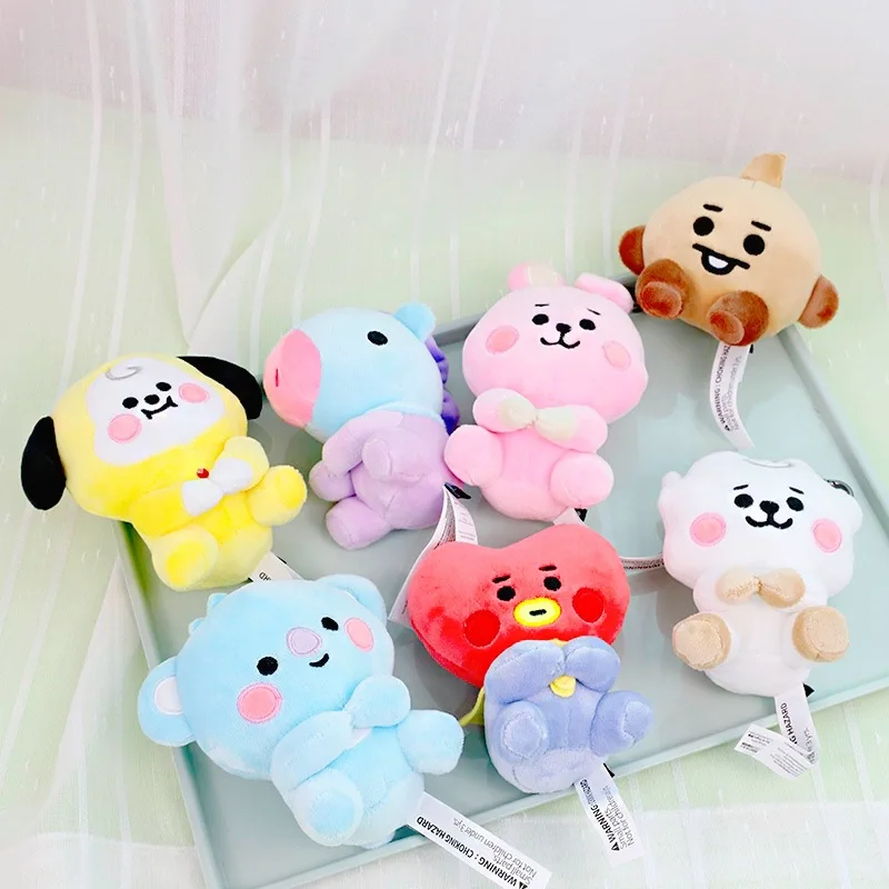 

Bt21 Tata Rj Mang Koya Chimmy Cooky Shooky Kawaii сумка в виде плюшевой игрушки подвеска брелок украшение Kpop мягкие животные плюшевая кукла
