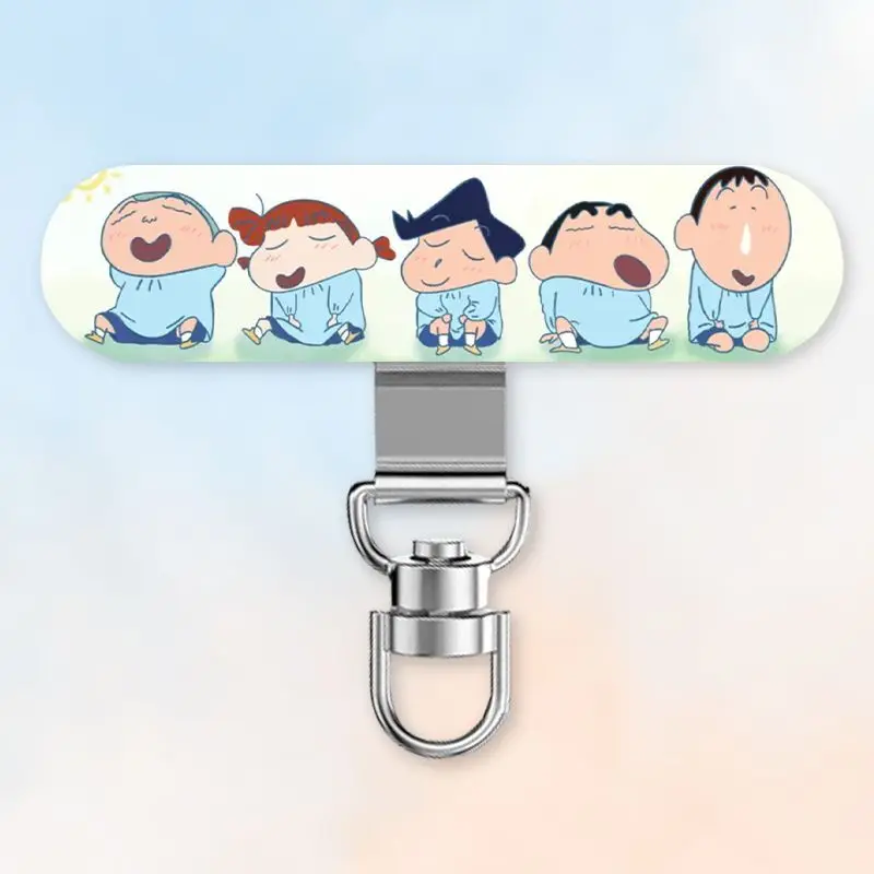 Фото Креативный металлический зажим для мобильного телефона с персонажами Crayon Shin-chan, Sakurada Nene, Nohara Shiro, с фиксированным креплением и вращающейся прокладкой. №5