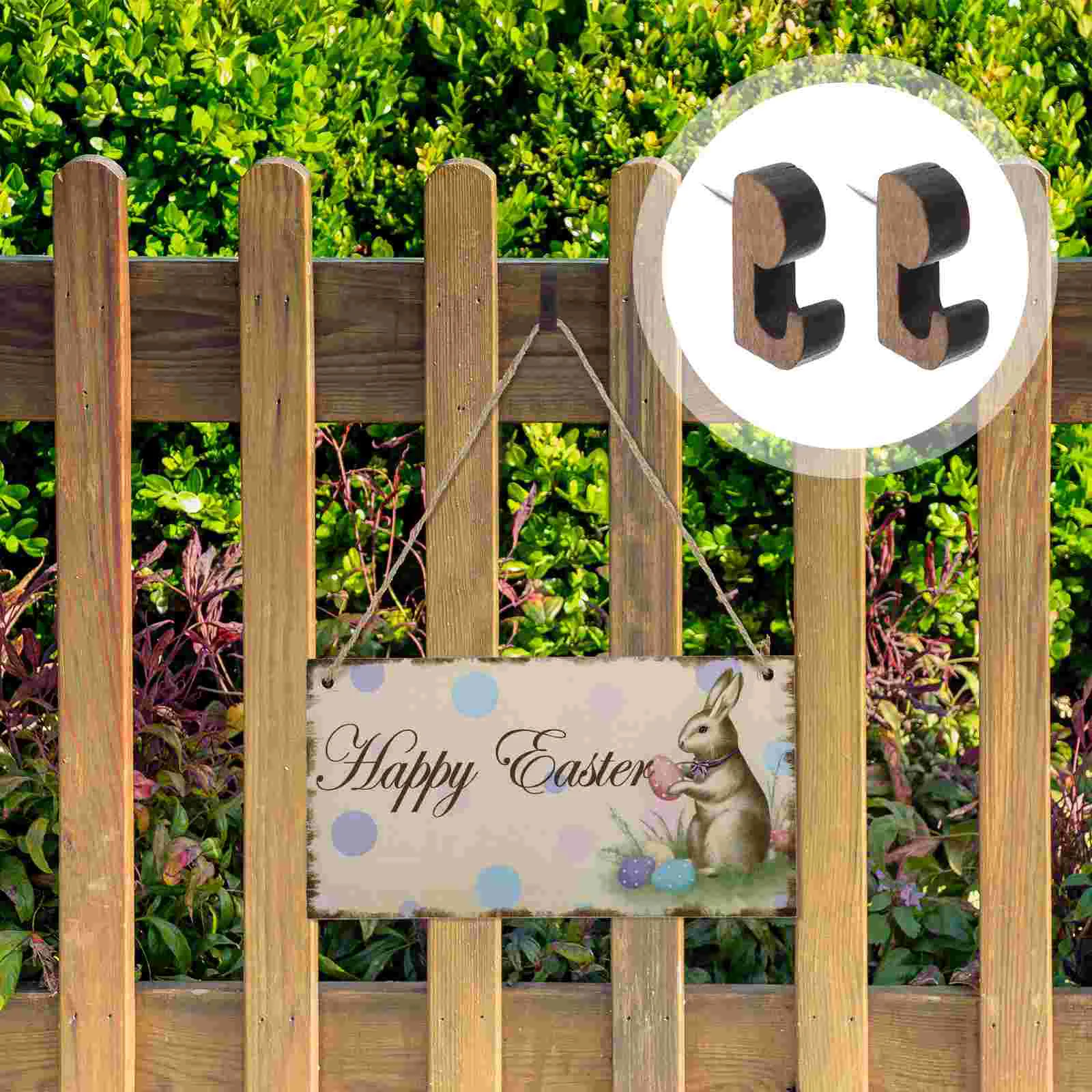 

20 Pcs Wooden Hook Bulletin Board Decor Push Pin Coat Hanger Thumb Board Push Pin Hanger Cork Wall