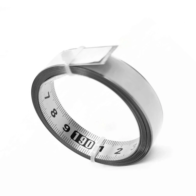 

Self-Adhesive Measuring Tape Stainless Steel Workbench Ruler Adhesive Backed Tape Measure Metric Scale Rust-Proof Durable Ruler