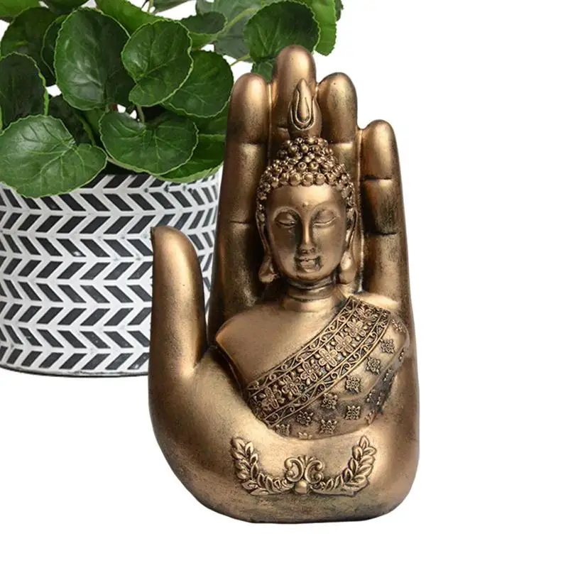 

Уличная статуя Будды | 18 см искусственный камень из смолы, скульптура бергамота, статуэтки для йоги | Декоративный духовный домашний декор, медитация