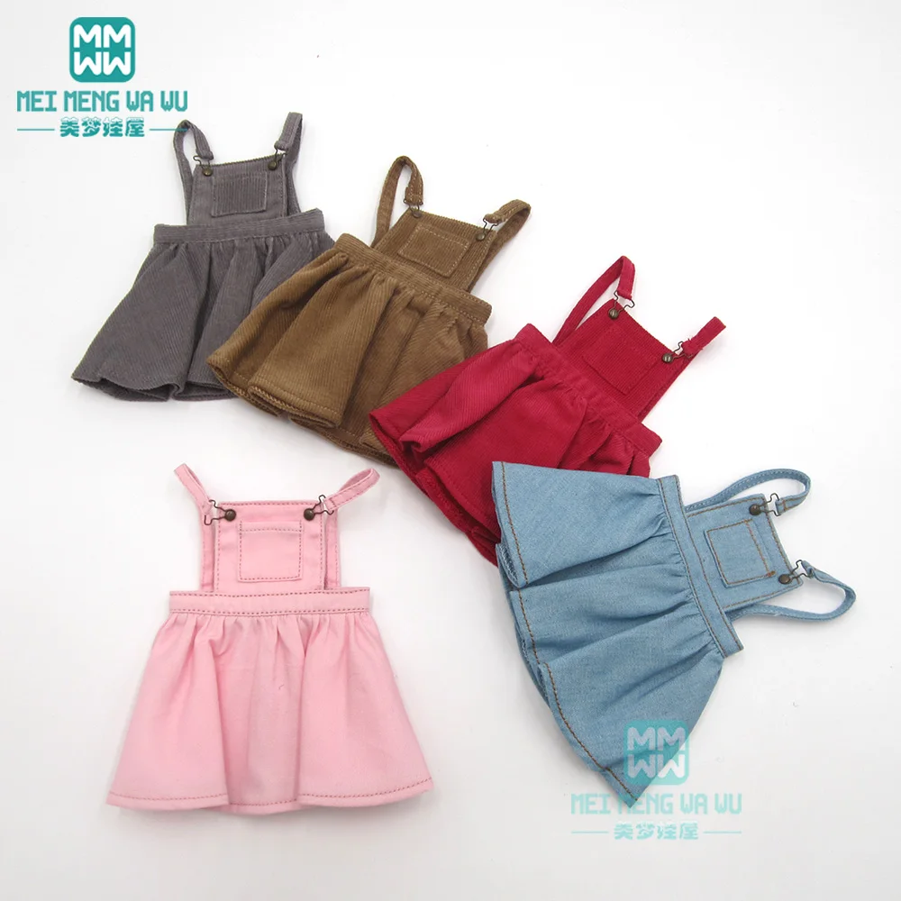 Подходит для куклы BJD YOSD 30 см 1/6 модное платье на бретелях розовое серое хаки