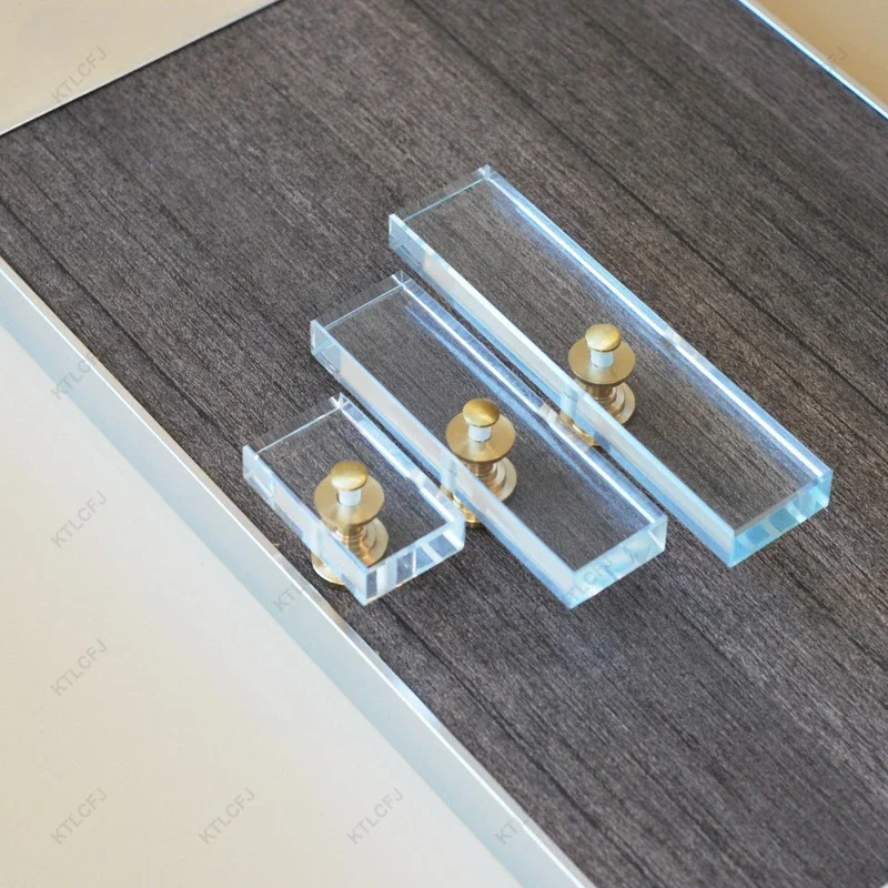 Роскошная квадратная латунная ручка для двери в скандинавском стиле