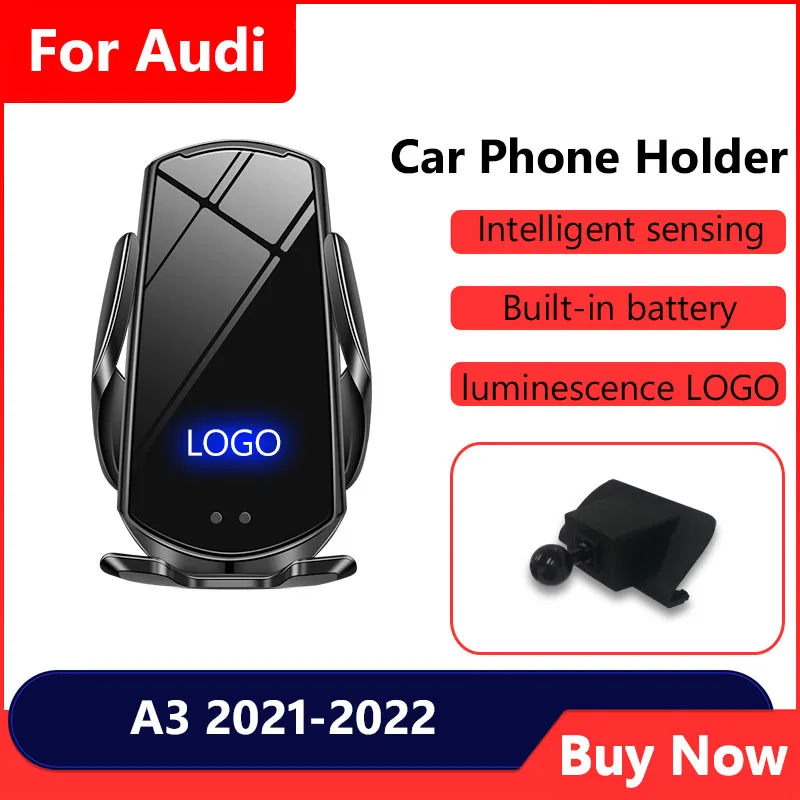 

Держатель для телефона Audi A3 с беспроводной зарядкой и умным датчиком, специальное автомобильное основание, легкая установка подставки, аксессуары для салона автомобиля