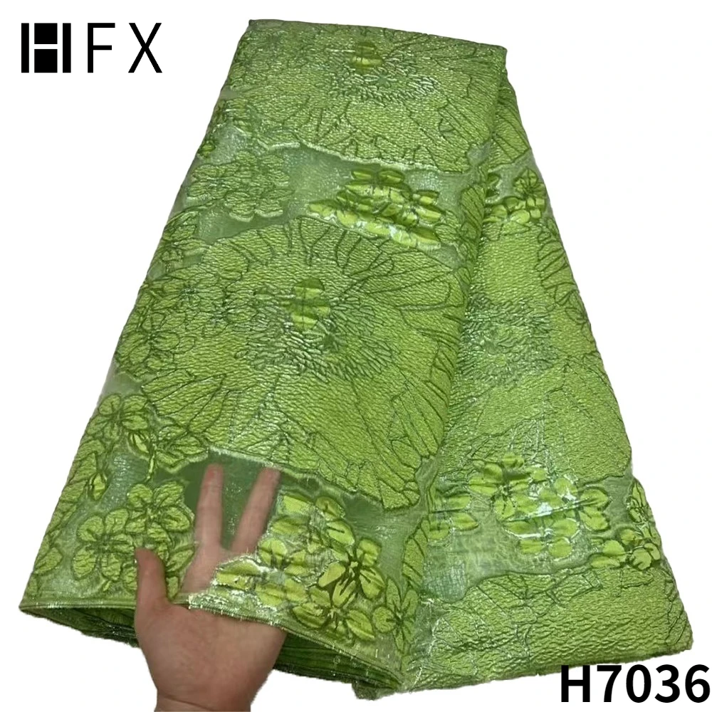 Африканская кружевная ткань HFX 2022 Высококачественная из парчи нигерийская с