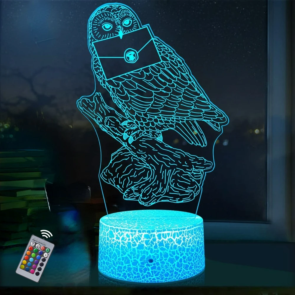Eule Nacht Licht Eule Geschenke Für Kinder Zimmer Decor 16 Farben Fernbedienung Usb Nacht Lampe Weihnachten Geburtstag Geschenk Für Jungen Mädchen