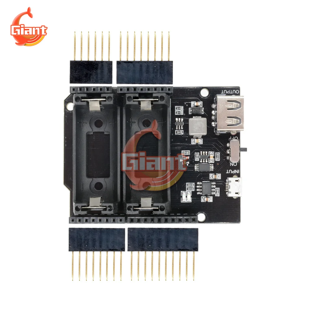 Двойное зарядное устройство для литиевой батареи 16340 защитный модуль ESP8266 ESP32