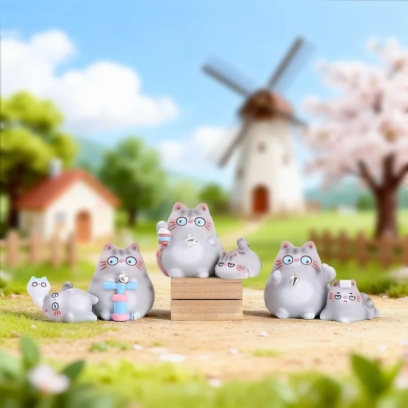 Фото Фигурка кошки Miao Nini Blind Box: Новинка! Стильный настольный декор «Не хочу работать» – украшение для дома, праздничный подарок для начальника. №3