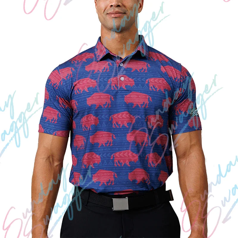 Sunday Swagger 3D printed golf polo shirt summer shirt sleeveless T-shirt fitness unisex clothes  fast dry breathable casual