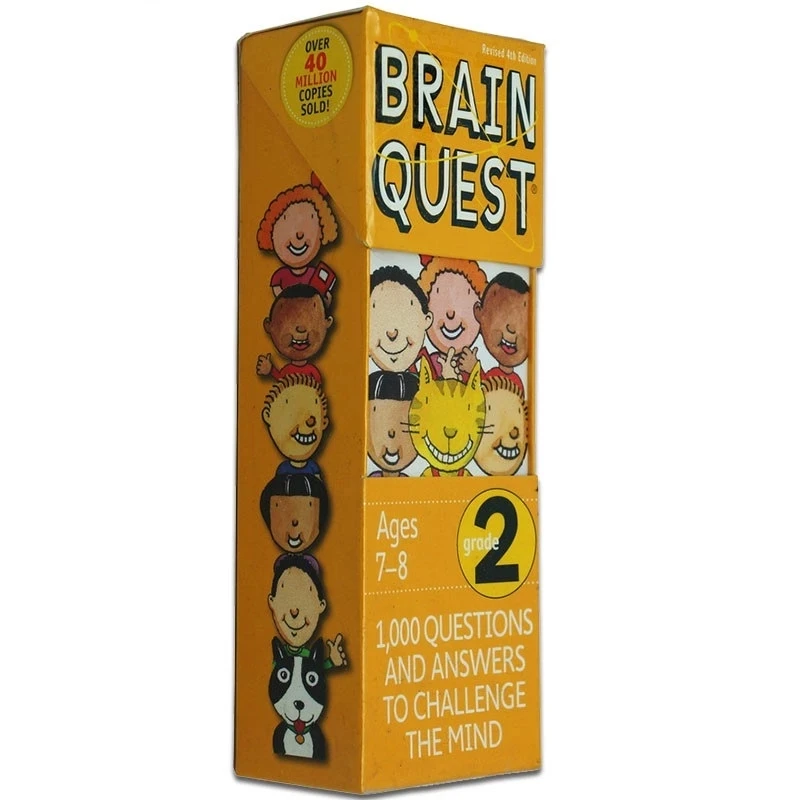 

Brain Quest Grade 2 For Children Ages 7-8 Original English Textbook Exercises 1000 Questions And Answers To Challenge The Mind