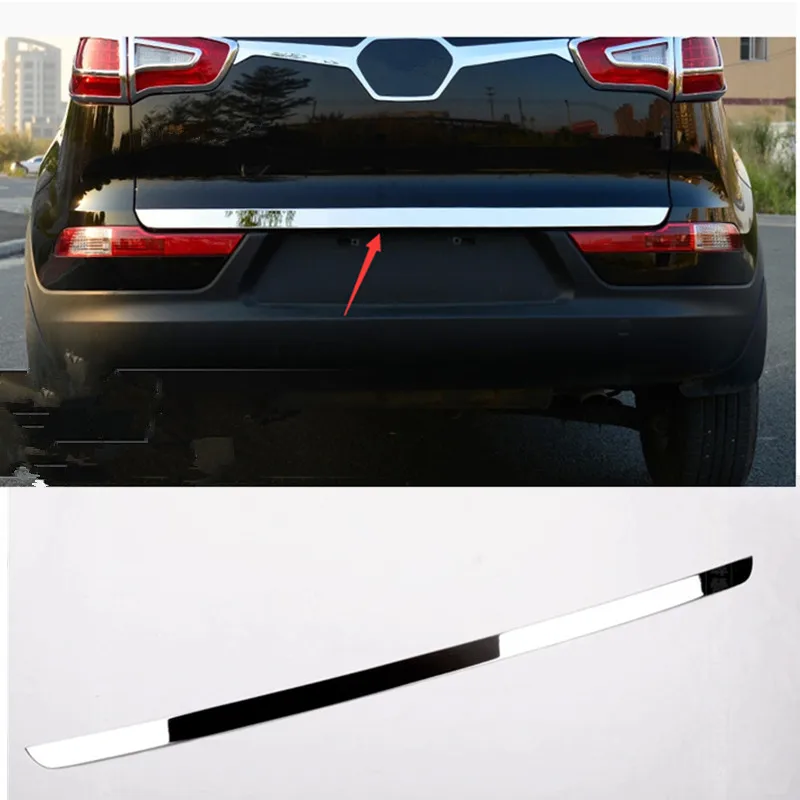 

for KIA SportageR 2010 2011 2012 2013 2014 5dr High quality stainless steel Rear Trunk Lid Cover Trim ger 1PCS