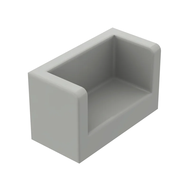 Конструктор MOC 23969 10 шт. 1x2x1 с закругленными углами