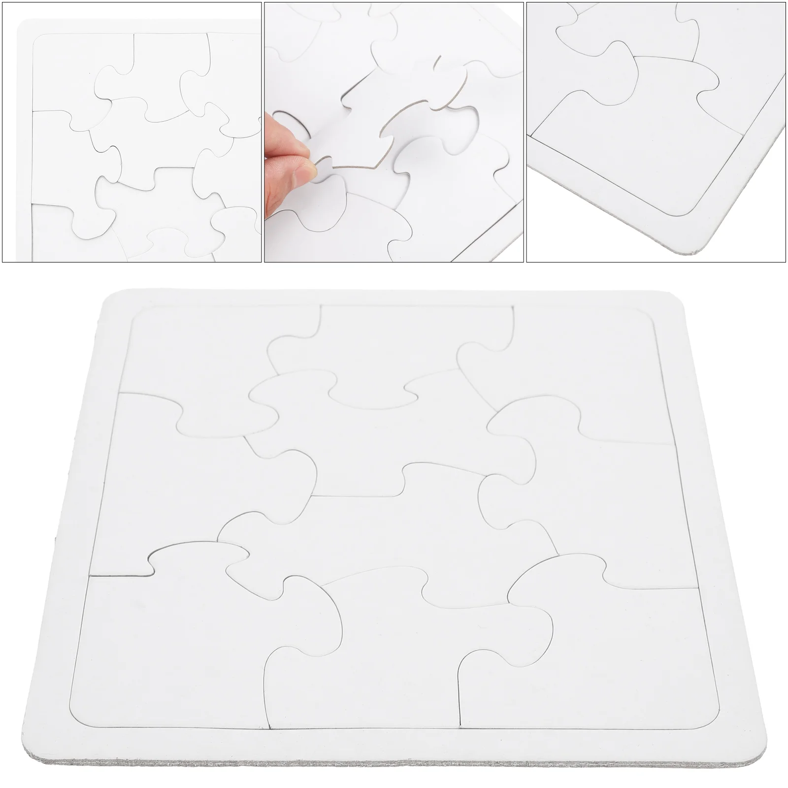 

4pcs Blank Puzzle Pieces DIY Graffiti Puzzle Sublimation Paper Blank Puzzle